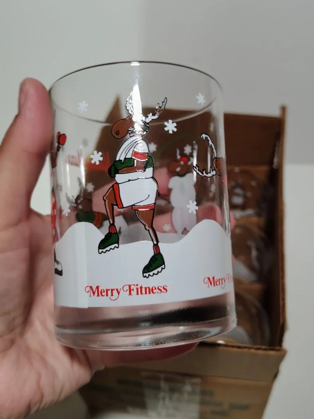 Neiman Marcus Merry Fitness Glasses 6 Piece Set